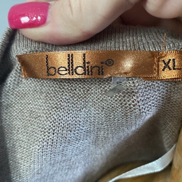 Belldini Cocoa Powder Heather Brown Open Front Cardigan Sweater Sz XL NWOT - Picture 10 of 10